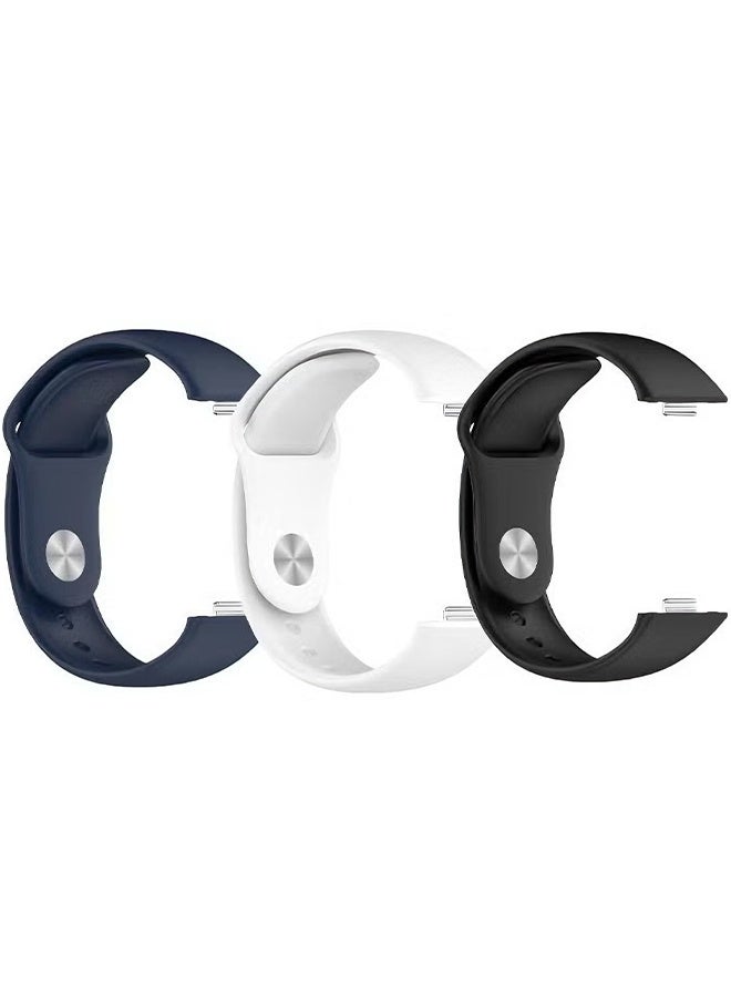 Happy D 3PCS compatible with Huawei Watch Fit 3 reverse buckle silicone strap/buckle strap - Image 1