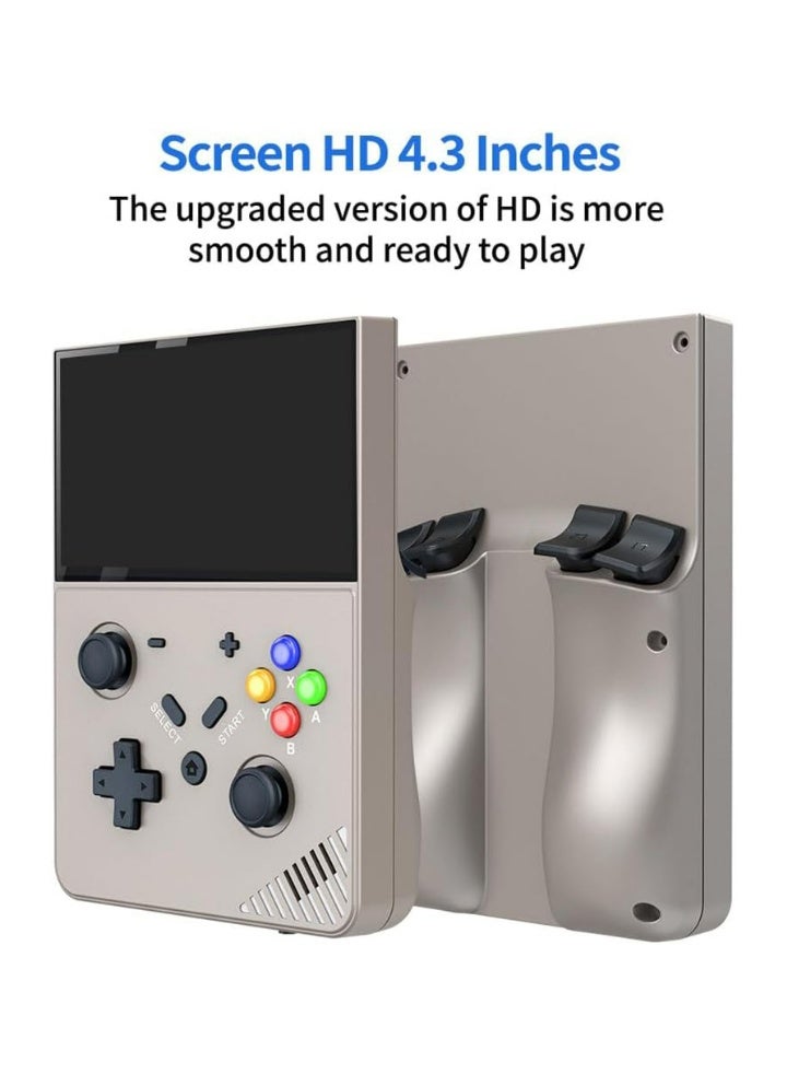 M18 Retro Handheld Game Console – 4.3" HD Screen by SJGAM (Gray) - Image 5