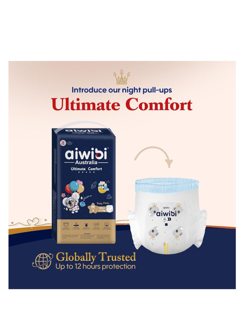 Aiwibi Ultimate Comfort - Night Plus Baby Pants Size 4 - Large (9-14 kg) 44 Pcs - Image 2