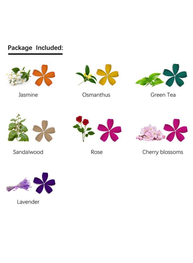 OTOFY 70 PCS Backflow Incense Cones Green Tea Incense Osmanthus Jasmine Lavender Rose Sandalwood Mixed Natural - Image 4