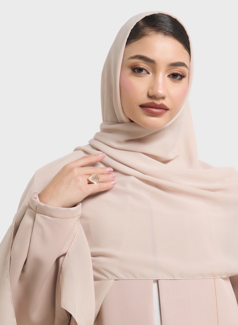 hayas closet V-Neck Flared Sleeve Abaya  - Image 3