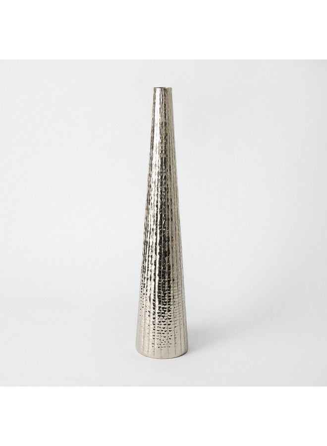 Home Box Ausie Aluminium Sparkle Ribbed Tall Vase 13.5 x 13.5 x 65.5 cm - Image 5