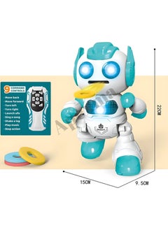 Apexma Remote Control Disc Throwing Robot with Sound - Fun Musical Disc Throwing Robot  - Image 2