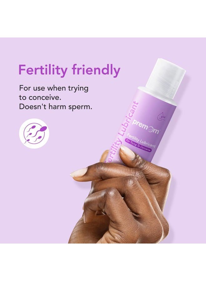 Premom زيت تزييت صديق للحيوانات المنوية قائم على الماء: خالي من الجلسرين - خالي من البارابين - متوازن الحموضة لتحضير الحمل للنساء والأزواج الذين يحاولون الإنجاب | 2 أونصة سائلة - قد يختلف التعبئة والتغليف - Image 3
