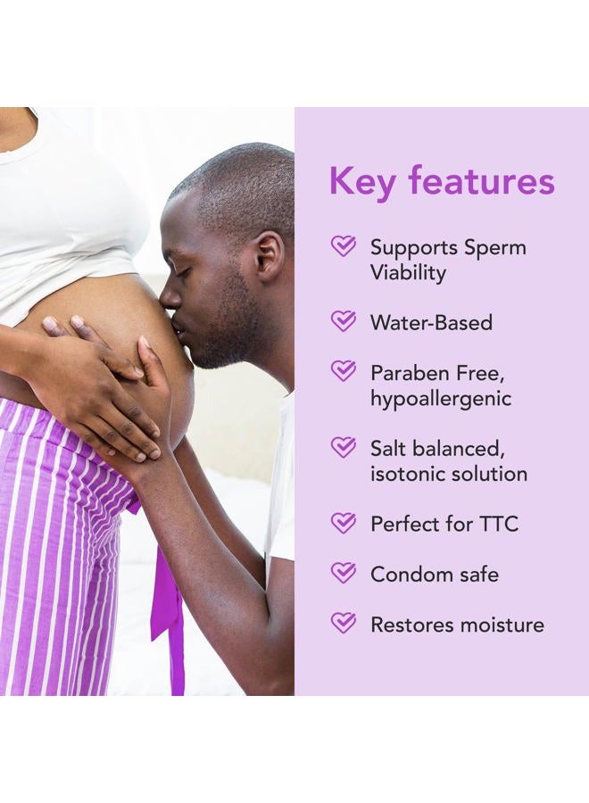 Premom زيت تزييت صديق للحيوانات المنوية قائم على الماء: خالي من الجلسرين - خالي من البارابين - متوازن الحموضة لتحضير الحمل للنساء والأزواج الذين يحاولون الإنجاب | 2 أونصة سائلة - قد يختلف التعبئة والتغليف - Image 5