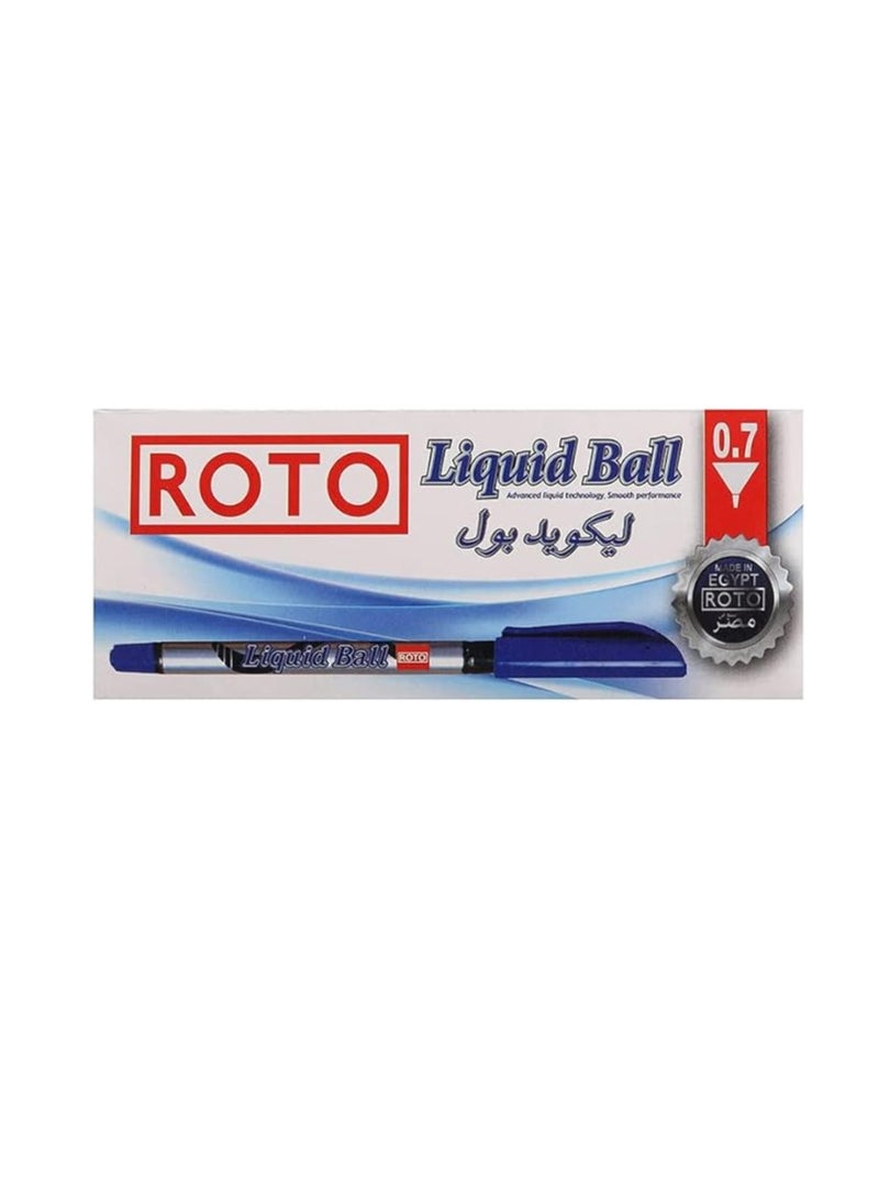 Roto Roto liquid ball ballpoint pen  0.7 mm red - pack of 12  - Image 2