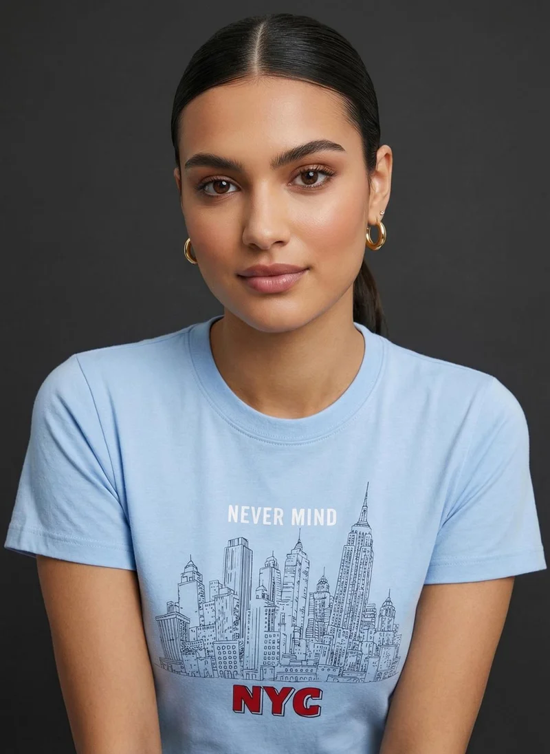 نوبيرو Nobero Women Graphic Printed T-shirt