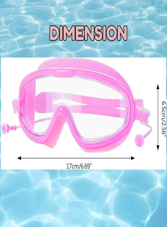 UDKI Kids Swimming Goggles with Ear Plugs | UV Shield with Clear Vision Glasses | Leakproof, Adjustable Silicone Swim Goggles | Boys Girls 3-16 Years Professional Swim Eyewear (001) - Image 2