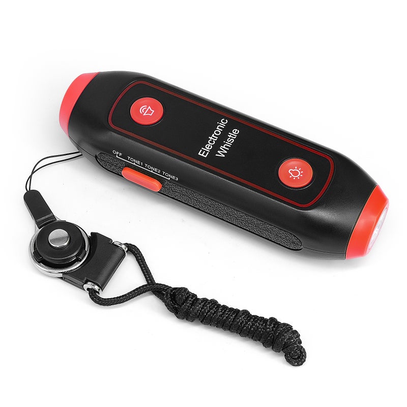 Electronic Whistle Handheld Electric Whistle with Lanyard SOS Light Flashlight for Coaches Referees P.E. Teacher - Image 3