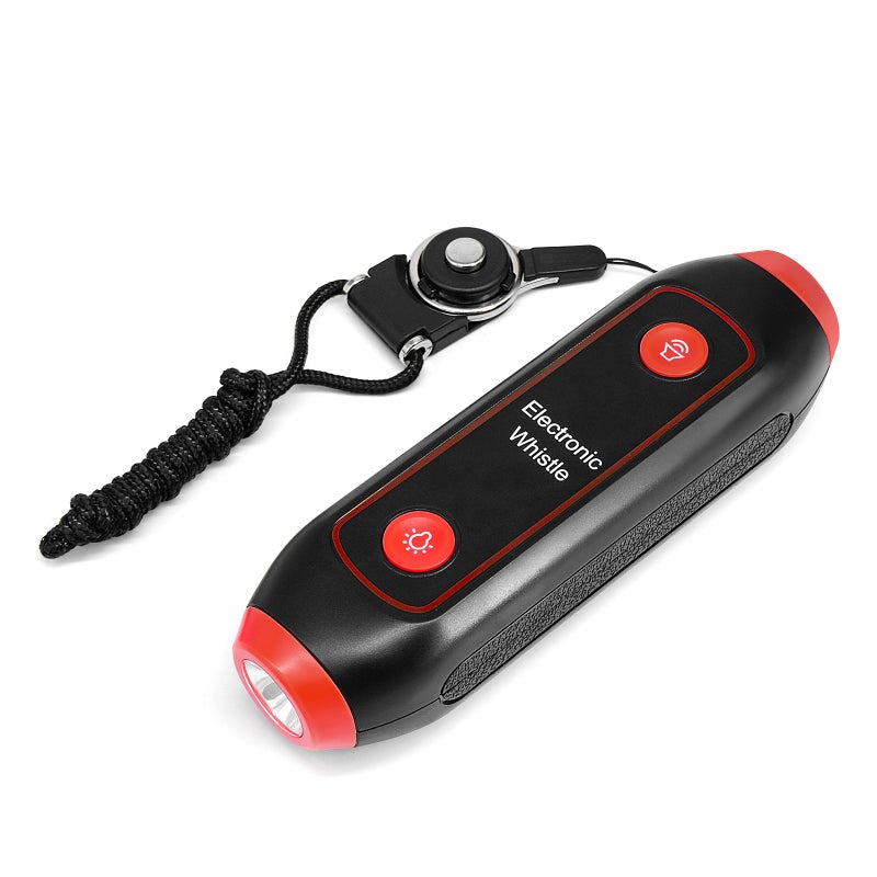 Electronic Whistle Handheld Electric Whistle with Lanyard SOS Light Flashlight for Coaches Referees P.E. Teacher - Image 4