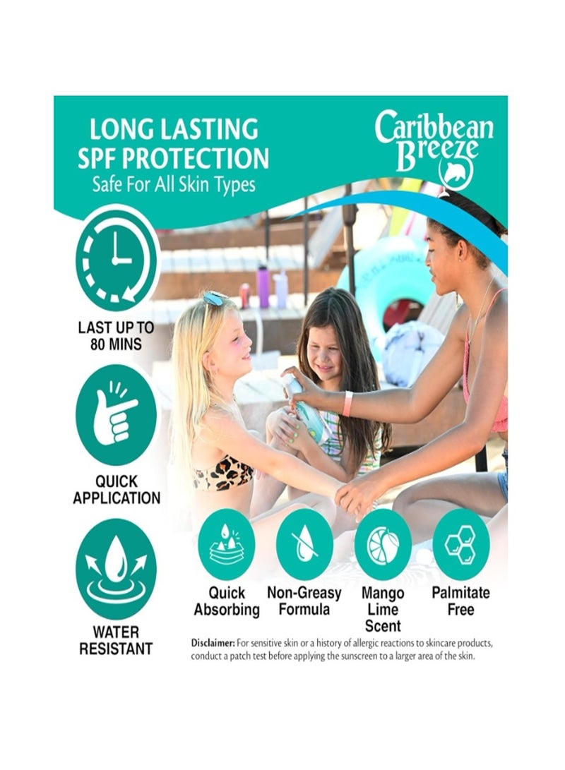 كاريبيان بريز بخاخ مستمر تروبيكال ميست بعامل حماية من الشمس 50 للاطفال 156 جرام - Image 3
