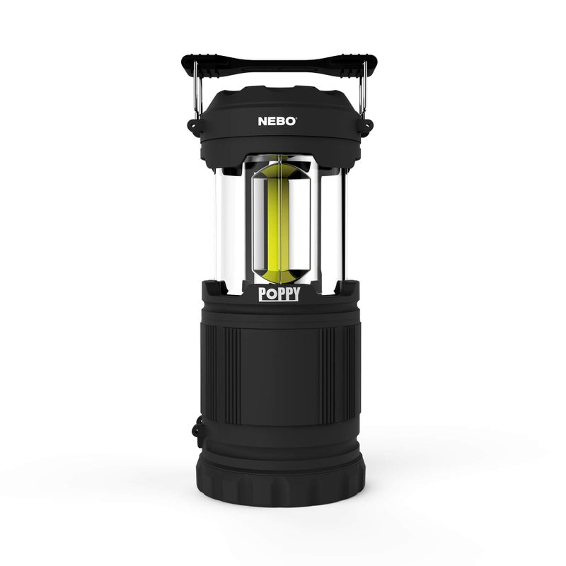 NEBO Poppy Lantern | 300 Lumen Latern and Spot Light, Dimmable, Rubberized Impact-Resistant Body, Adjustable Handle, Water-Resistant, Included 3X AA Batteries (Gray) - Image 2