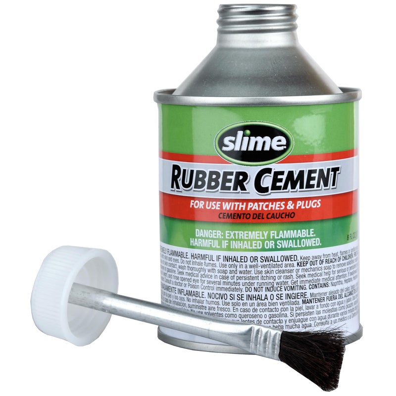 Slime سلايم 1050 أسمنت مطاطي، إصلاح الإطارات، يستخدم مع سدادات أو رقع سلايم، علبة 8 أونصات - Image 2