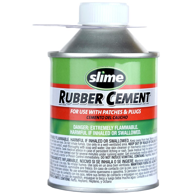 Slime سلايم 1050 أسمنت مطاطي، إصلاح الإطارات، يستخدم مع سدادات أو رقع سلايم، علبة 8 أونصات - Image 1