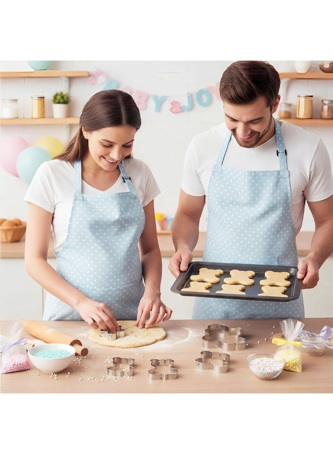 4 Pcs Bear Cookie Cutter Set, Cute Stainless Steel Bear Cookie Cutters Fondant Biscuit Cooking Utensils for Baking for Baby Shower Gender Reveal Birthday Decoration - Image 5