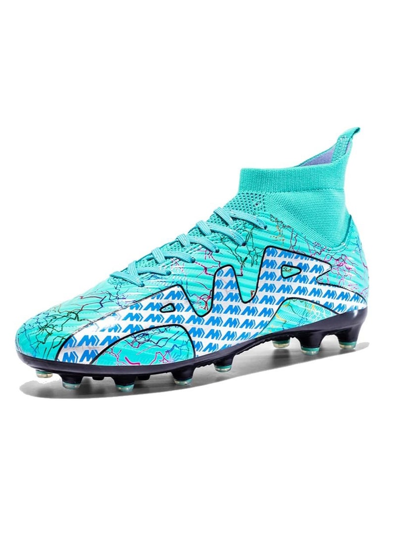 Men's Soccer Shoes Turf Cleats High-top Football Shoes Breathable Athletic Football Boots Outdoor Indoor Sports Walking Shoes Soccer Boots Unisex - Image 1