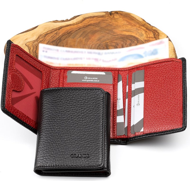 Grande 1414 Leather Men's Wallet & Card Holder and Belt Set - Image 2