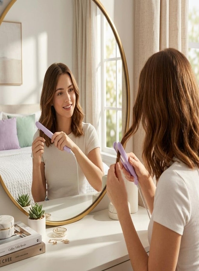 Quebers Mini Hair Straightener for Women | Portable Travel Hair Straightener with Ceramic Plates | Fast Heating, Frizz-Free Styling Tool for Short Hair, Bangs & Touch-Ups (Multi Colour) - Image 5
