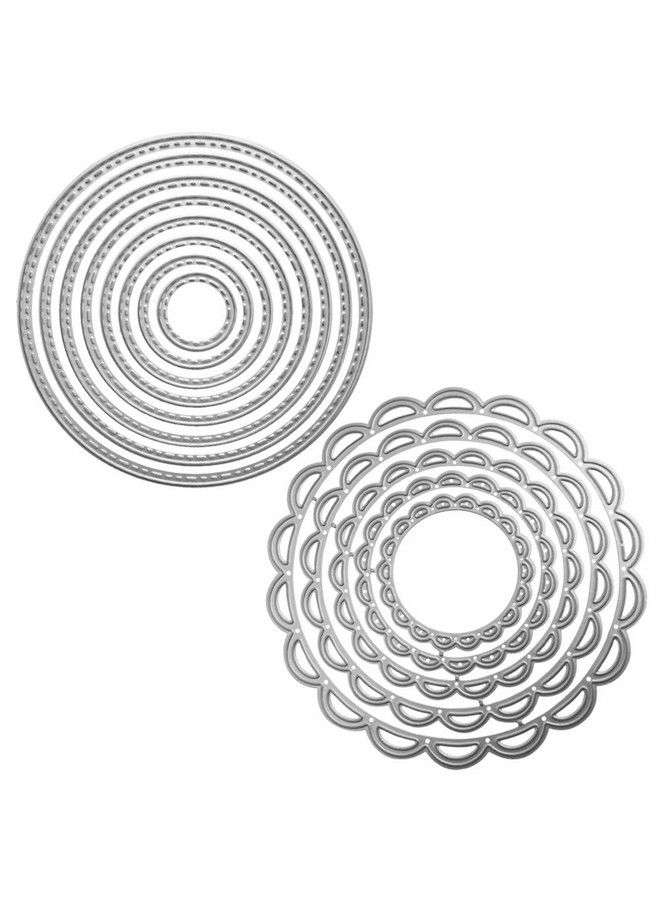 FineGood 2 Packs Cutting Dies Stencil Metal Template Moulds Finegood Embossing Tool For Card Making Scrapbooking Diy Album Paper - Image 1