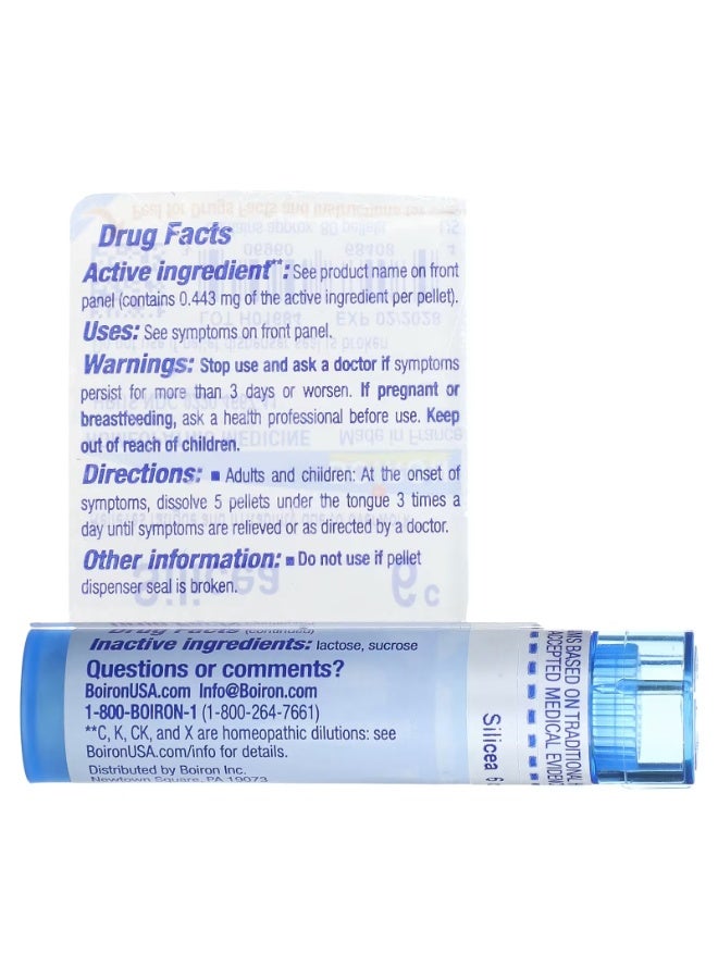 Boiron Silicea 6C Fatigue Remedy Approx 80 Pellets - Image 2