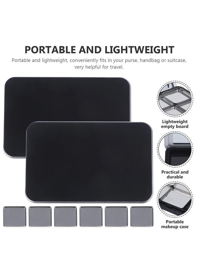 minkissy Minkissy Empty Eyeshadow Palette Magnetic Makeup Palette with Mirror Refillable Eyeshadow Palette Empty Lipstick Pallet Empty Eyeshadow Pans for Eyeshadow Lipstick Blush Powder, 2PCS  - Image 4