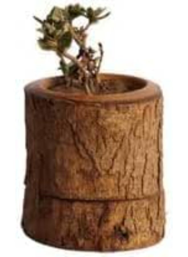 Handmade Wooden Plant Pot – Rustic & Eco-Friendly Planter for Indoor & Outdoor Home Garden Décor - Image 1