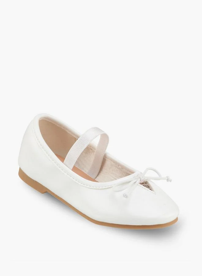 Juniors Girls Bow Accent Ballerina Shoes