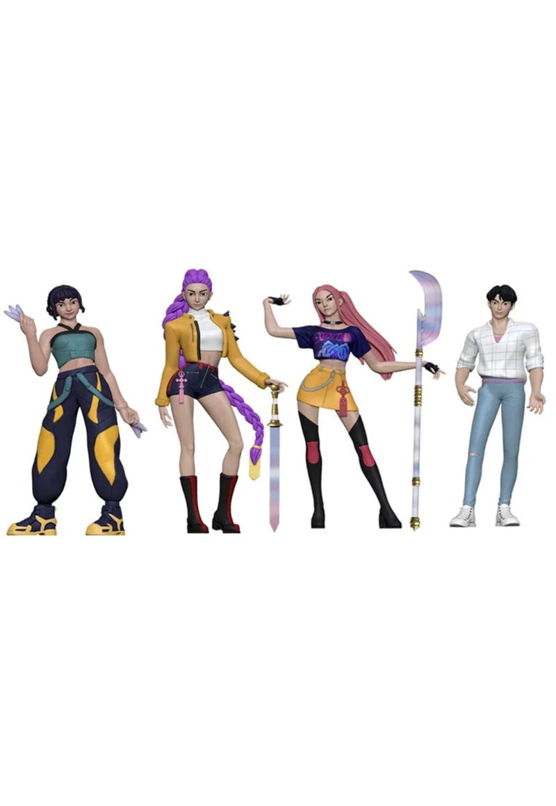 KPOP Figures Kpop Action Figure Home Decor Desk Ornament For Hunters Fans 4 pcs set - Image 1