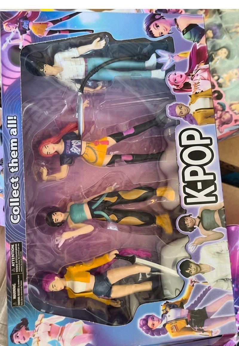 KPOP Figures Kpop Action Figure Home Decor Desk Ornament For Hunters Fans 4 pcs set - Image 5