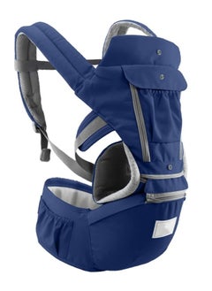 Mmmon Soft Baby Carrier,Ergonomic 4-in-1 Convertible Sling Front and Back Face-in and Face-Out Carry for Newborns and Babies Travel,0-36 Months 7-45 lbs(Blue)  - Image 1