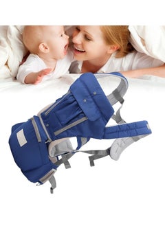 Mmmon Soft Baby Carrier,Ergonomic 4-in-1 Convertible Sling Front and Back Face-in and Face-Out Carry for Newborns and Babies Travel,0-36 Months 7-45 lbs(Blue)  - Image 5