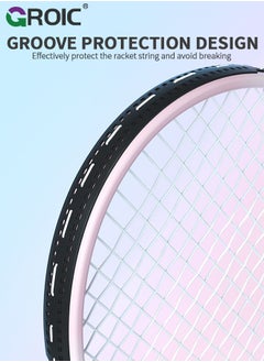 GROIC Tennis Rackets 27 Inch and Tennis Trainer Rebound Ball, Tennis Rackets Set Pro Tennis Training Equipment with Tennis Trainer Rebound Balls, 1 Bag and 1 Replacement Grip Tapes  - Image 4
