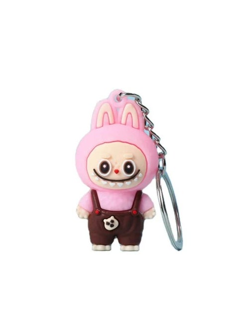 Labubu Small Keychain Cute Cartoon Doll Car Keychain