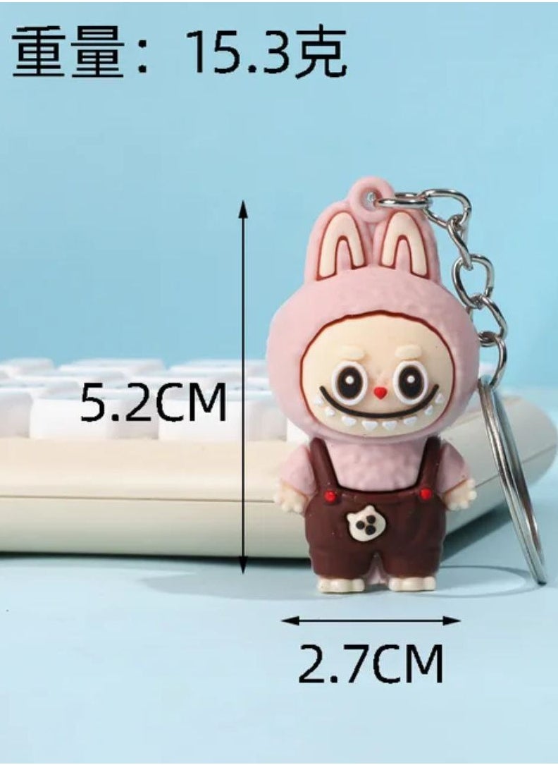 Generic - Labubu Small Keychain Cute Cartoon Doll Car Keychain - Image 1