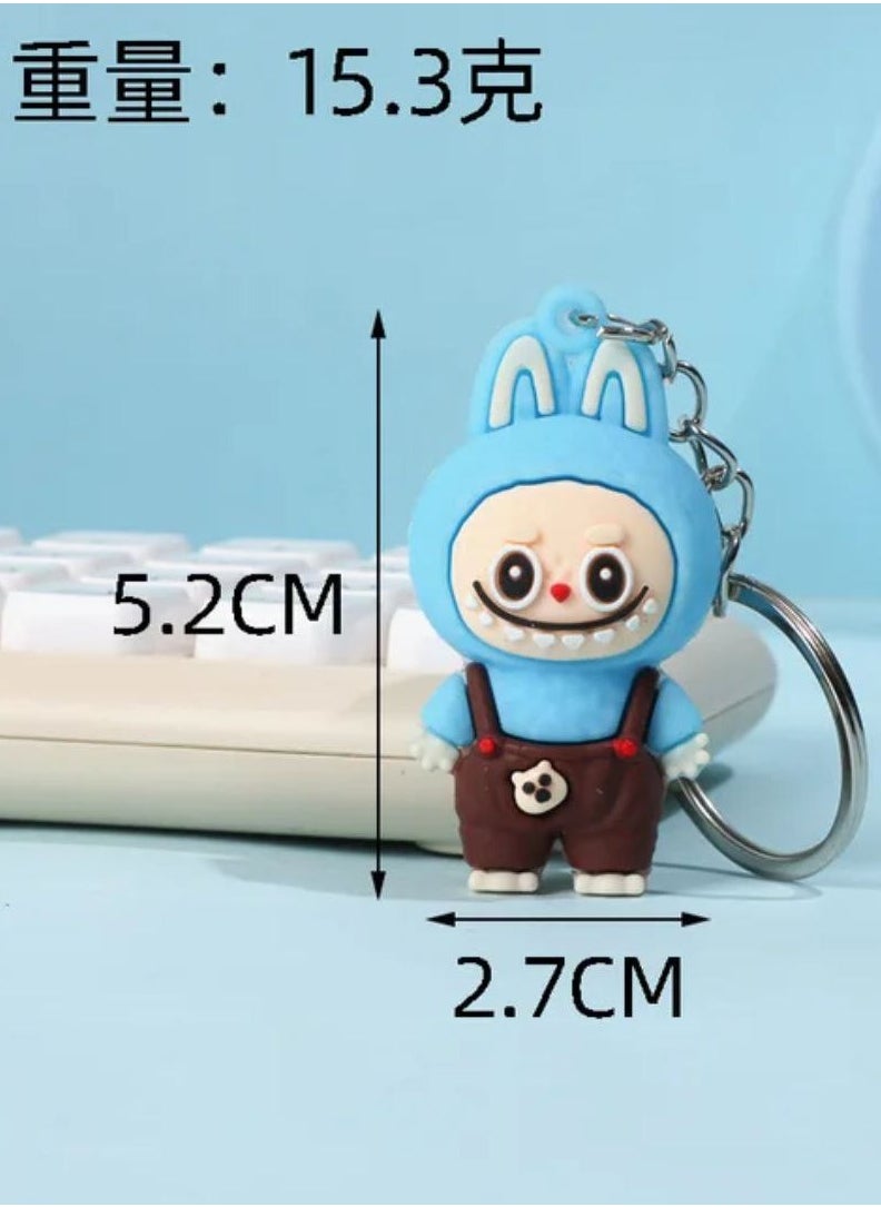 Generic - Labubu Small Keychain Cute Cartoon Doll Car Keychain - Image 1