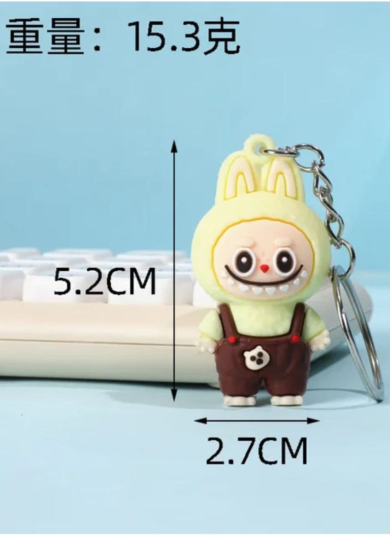 Generic - Labubu Small Keychain Cute Cartoon Doll Car Keychain - Image 1