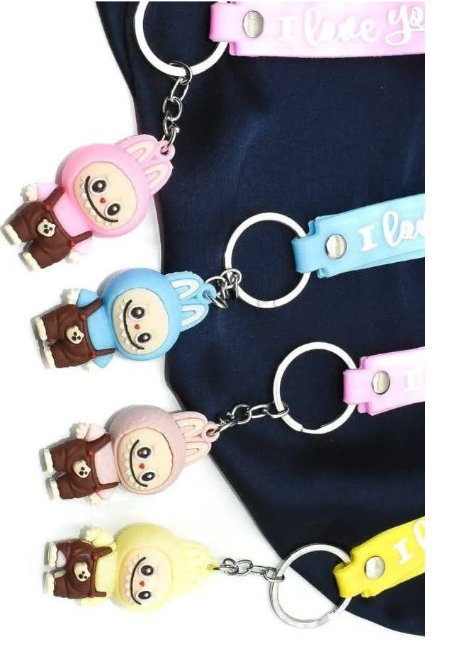 Generic - Labubu Small Keychain Cute Cartoon Doll Car Keychain - Image 1