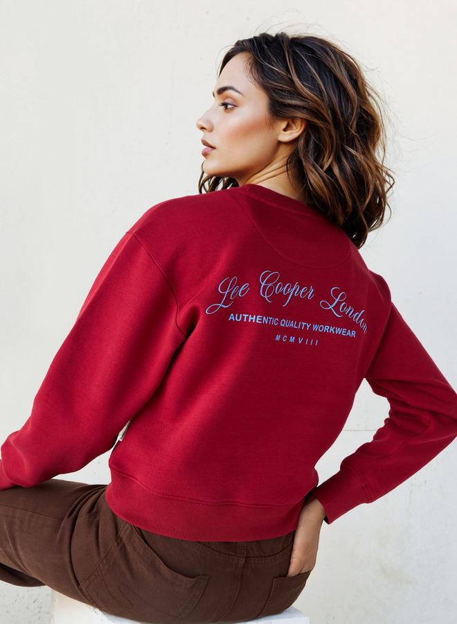 لي كوبر سويت شيرت بطبعة شعار لي كوبر - Image 1