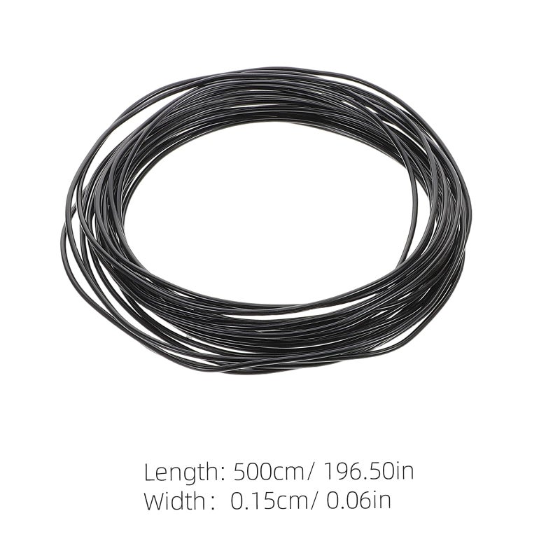 Flexible Aluminum Crafting Wire 1 5mm 6 Rolls 5 Meters Each For Jewelry Making Floral Arrangements DIY Projects In Gold Purple Silver Green Brown Black - Image 3