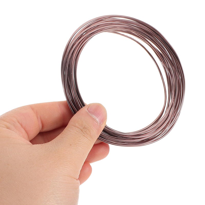 Flexible Aluminum Crafting Wire 1 5mm 6 Rolls 5 Meters Each For Jewelry Making Floral Arrangements DIY Projects In Gold Purple Silver Green Brown Black - Image 5