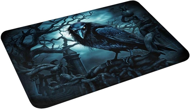 PHAYAH Shady Raven Doormat 16x24 Indoor Outdoor Front Door Mat for Patio Garage Porch - Image 4