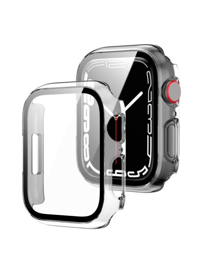 Neutral For Apple Watch10 Full Series Apple Watch Case Pc Frosted Oil Spray Tempered Film All-in-one Case - Image 1