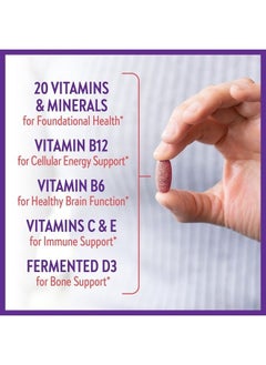 New Chapter Women's Multivitamin 50 Plus for Cellular Energy, Heart & Immune Support with 20+ Nutrients + Astaxanthin - Every Woman's One Daily 55+, Gentle on The Stomach, 48 Count  - Image 4