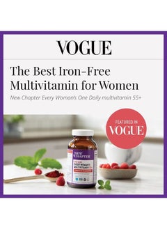 New Chapter Women's Multivitamin 50 Plus for Cellular Energy, Heart & Immune Support with 20+ Nutrients + Astaxanthin - Every Woman's One Daily 55+, Gentle on The Stomach, 48 Count  - Image 2