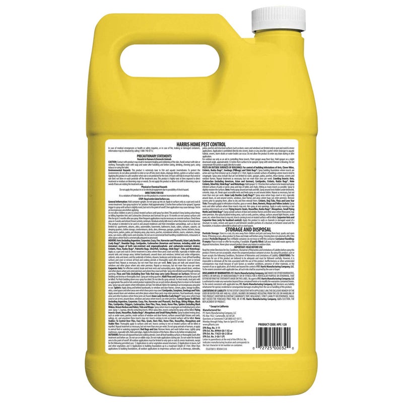 Harris Home Insect Killer, Liquid Gallon Spray with Odorless and Non Staining Residual Formula - Kills Ants, Roaches, Spiders, Fleas, Mosquitos, Moths, Scorpions, Flies and Silverfish - Image 2