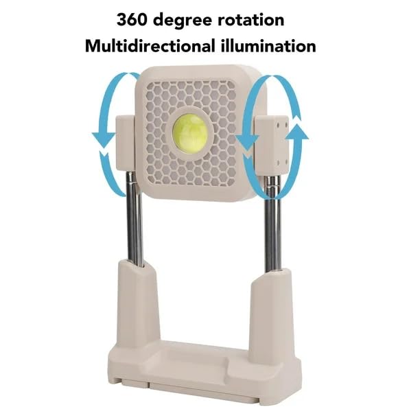 BLURISM Outdoor Solar Light Solar Charging Multifunctional Outdoor Emergency LED Light Torch Light Tool Rechargeable Lithium Battery Portable Floodlight White - Image 4