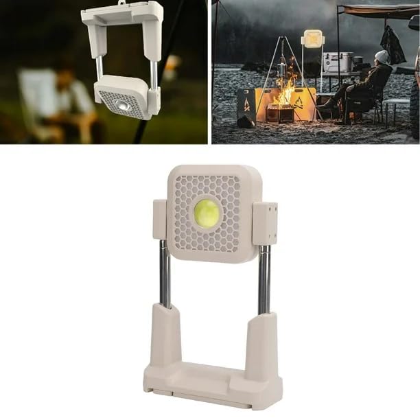 BLURISM Outdoor Solar Light Solar Charging Multifunctional Outdoor Emergency LED Light Torch Light Tool Rechargeable Lithium Battery Portable Floodlight White - Image 5