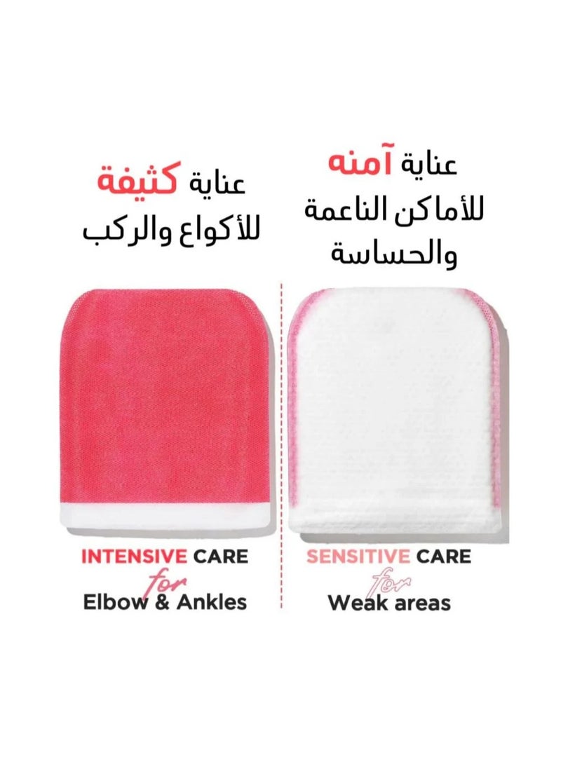 Moms Bath Recipe Body Exfoliating Gloves – Removes Dead Skin and Renews Skin – 2 Piece - Image 3
