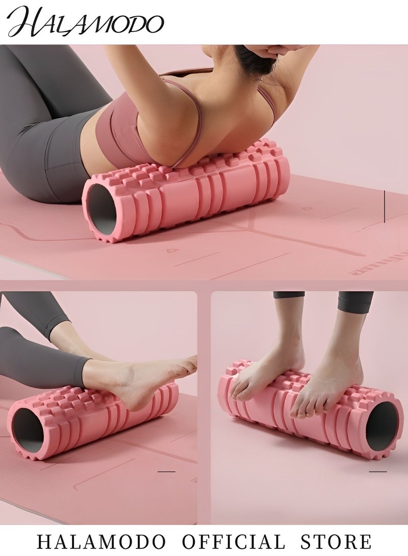 HALAMODO Foam Roller Medium Density Deep Tissue Massager Solid Core EVA Foam Roller for Deep Tissue Massage and Myofascial Trigger Point Release  - Image 2