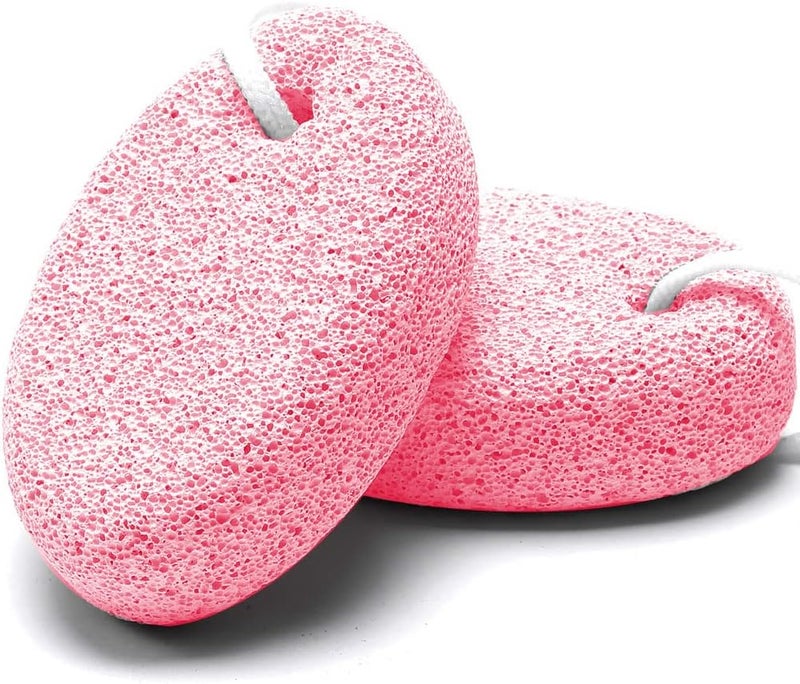 HOOMBOOM 2PCS Natural Pumice Stone for Feet, Lava Pedicure Tools Hard Skin Callus Remover for Men/Women Feet and Hands - Natural Foot File Exfoliation to Remove Dead Skin - Image 1